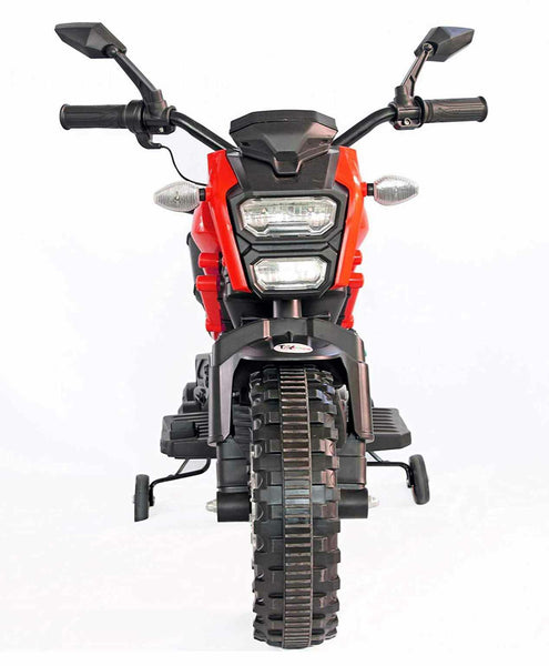 Rutas Cr58 Motocross Roja con ruedas de entrenamiento