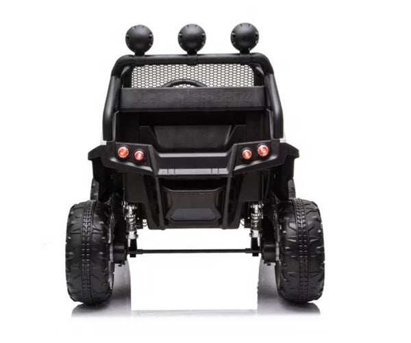 Rutas CR58 Mini Mercedes Benz Unimog 12V - Llantas de hule - Asientos de cuero - 4x4 con Control Remoto