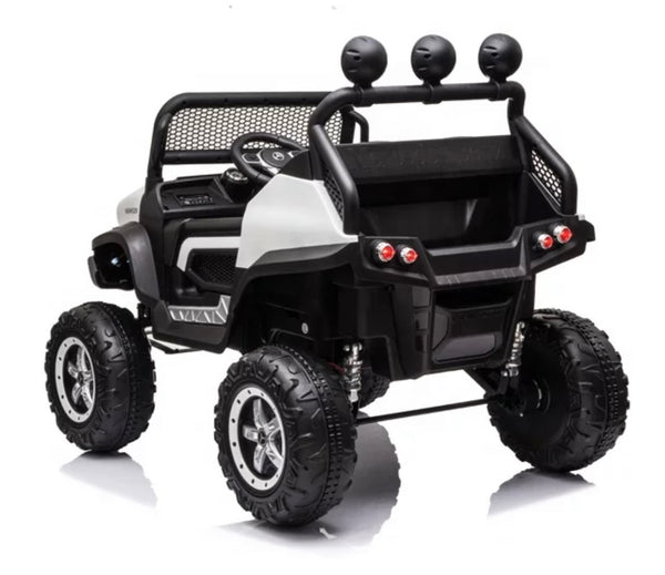 Rutas CR58 Mini Mercedes Benz Unimog 12V - Llantas de hule - Asientos de cuero - 4x4 con Control Remoto