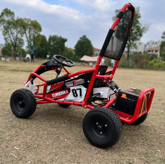 GO-KART Eléctrico para niños • Montana • Rojo • 48 Voltios • Rutas Cr58 ER26