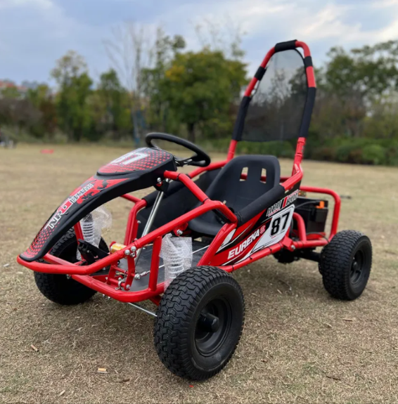 GO-KART Eléctrico para niños • Montana • Rojo • 48 Voltios • Rutas Cr58 ER26