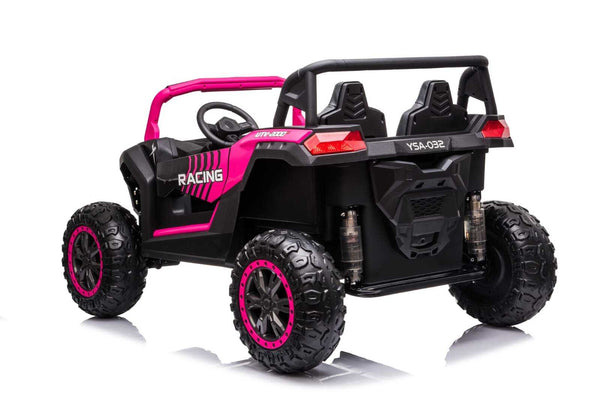 Rutas CR58 • Buggy SM Dota • 24 Voltios • 4 Motores • Color Rosado• Llantas de Hule • Asiento tapizado - Control Remoto • Hasta 11 Años • ER26