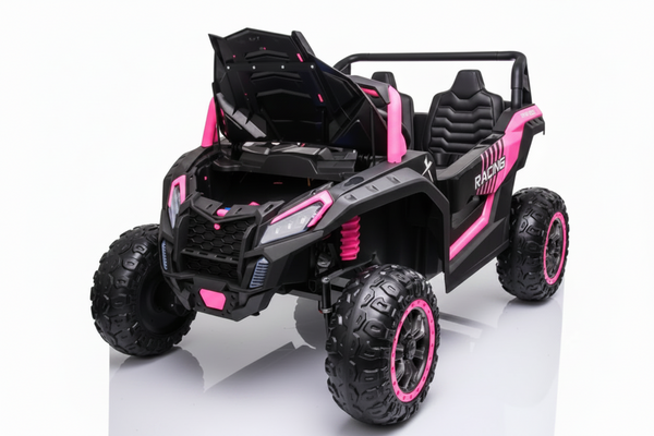 Rutas CR58 • Buggy SM Dota • 24 Voltios • 4 Motores • Color Rosado• Llantas de Hule • Asiento tapizado - Control Remoto • Hasta 11 Años • ER26