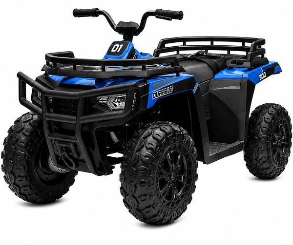Rutas CR58 • ATV TITAN • 24 Voltios • 4 Motores • Color Azul • Llantas de hule • Asiento de cuero - Control Remoto • Hasta 8 Años • ER26