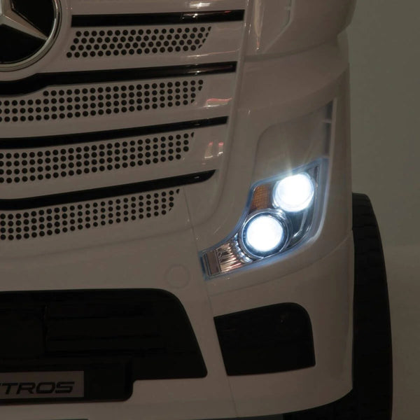 Encargo 2025 Rutas CR58 Cabezal Mercedes - Blanco -  24 Voltios - Llantas de Hule - Asientos de cuero - 4 Motores - Control Remoto - Hasta 7 años
