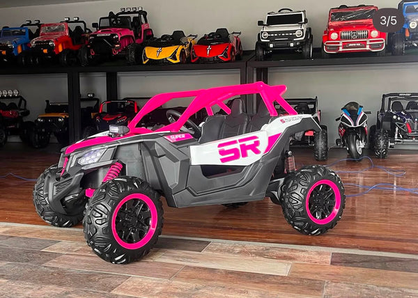 Carrito Eléctrico para niños • UTV Arenal • Color Rosado • 24 Voltios • Rutas Cr58 ER26