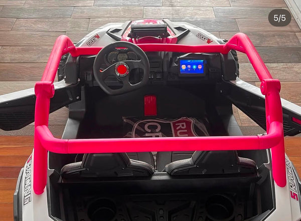Carrito Eléctrico para niños • UTV Arenal • Color Rosado • 24 Voltios • Rutas Cr58 ER26