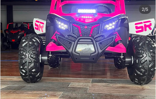 Carrito Eléctrico para niños • UTV Arenal • Color Rosado • 24 Voltios • Rutas Cr58 ER26