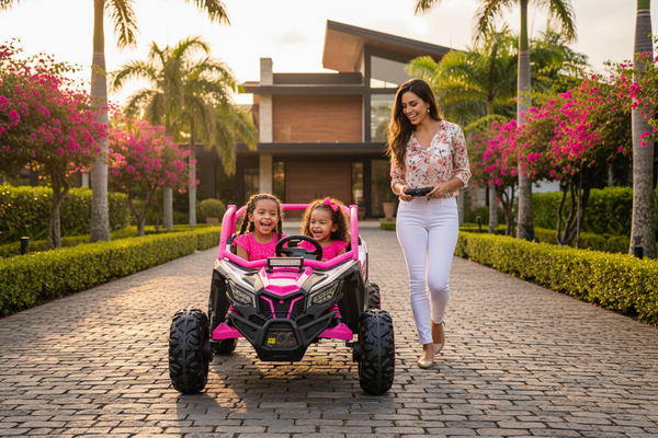 Carrito Eléctrico para niños • UTV Arenal • Color Rosado • 24 Voltios • Rutas Cr58 ER26