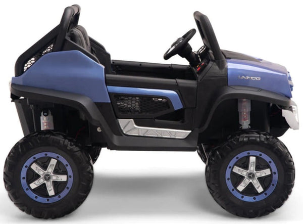 Encargo 2025 Rutas CR58 - Mercedes Benz Unimog - Azul - 24 Voltios - Llantas de hule - Asientos de cuero - 4 Motores -  Pantalla de Video - Control Remoto - Hasta los 10 años