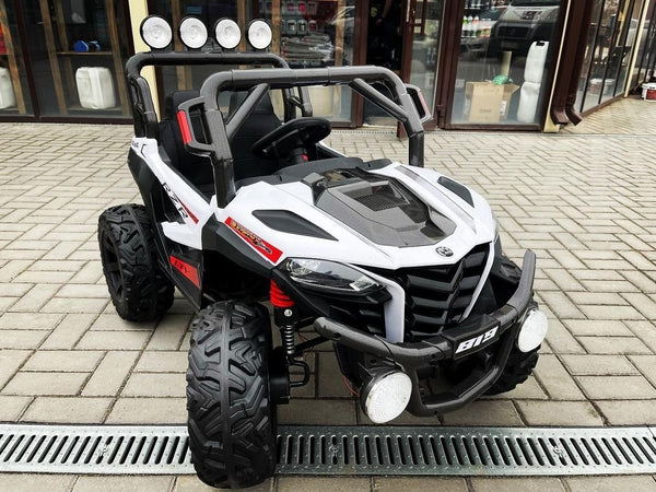 Carrito Eléctrico para niños • Capatarida • Blanco • 12 Voltios • Rutas Cr58 ER26