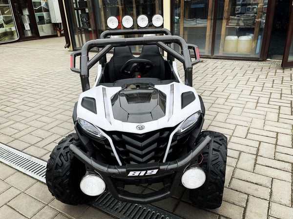 Carrito Eléctrico para niños • Capatarida • Blanco • 12 Voltios • Rutas Cr58 ER26