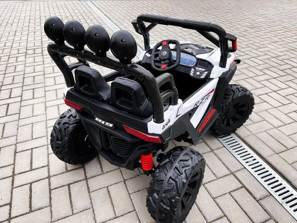 Carrito Eléctrico para niños • Capatarida • Blanco • 12 Voltios • Rutas Cr58 ER26