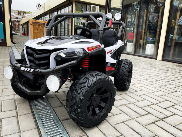 Carrito Eléctrico para niños • Capatarida • Blanco • 12 Voltios • Rutas Cr58 ER26