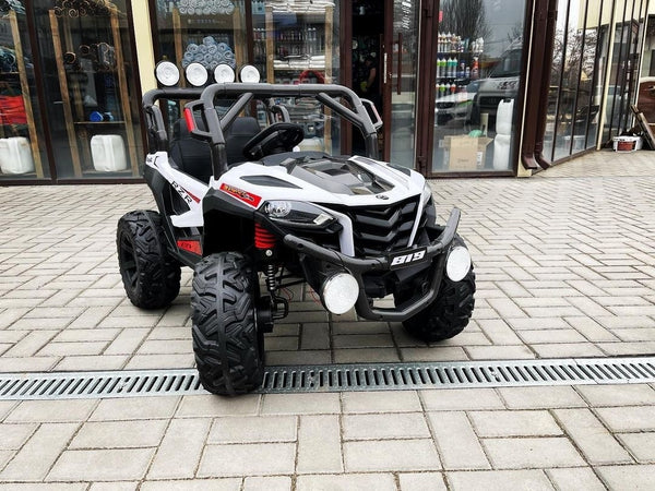 Carrito Eléctrico para niños • Capatarida • Blanco • 12 Voltios • Rutas Cr58 ER26