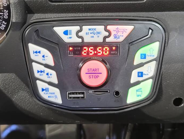 Encargos 2025 Rutas CR58 - Estilo Jeep Brothers - Blanco - 24 Voltios - Llantas de Hule - Asientos de cuero - 4 Motores - Control Remoto - Hasta 7 años