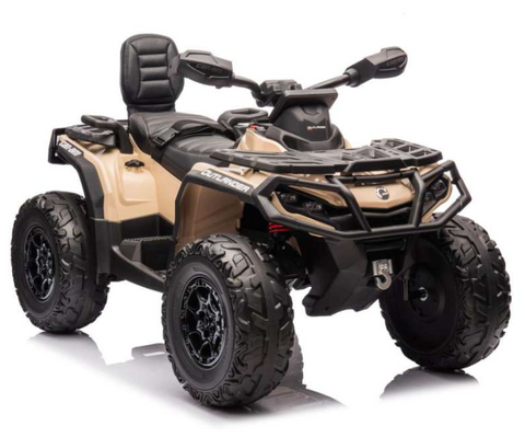 Encargo 2025 Rutas CR58 ATV Can-Am Outlander - 24 Voltios - 4 Motores - Color Arena - Llantas de Hule - Asiento de cuero - Hasta 8 Años