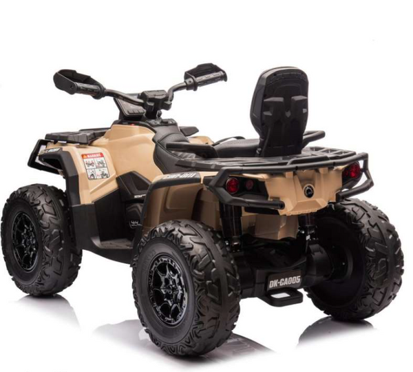 Encargo 2025 Rutas CR58 ATV Can-Am Outlander - 24 Voltios - 4 Motores - Color Arena - Llantas de Hule - Asiento de cuero - Hasta 8 Años