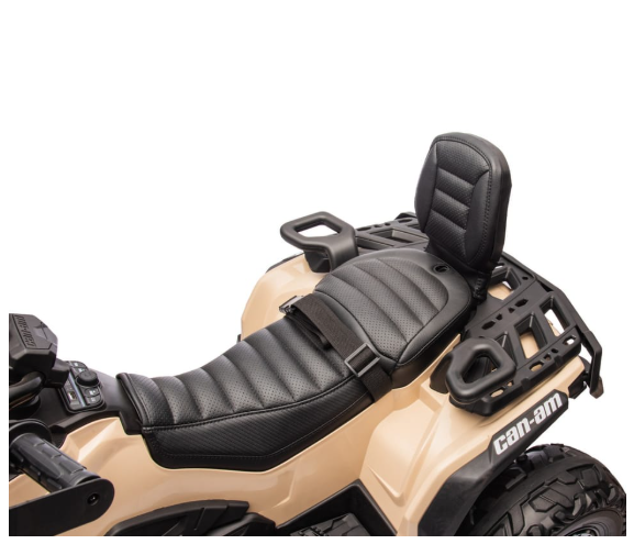 Encargo 2025 Rutas CR58 ATV Can-Am Outlander - 24 Voltios - 4 Motores - Color Arena - Llantas de Hule - Asiento de cuero - Hasta 8 Años