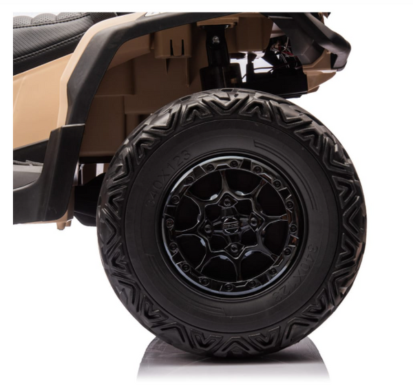 Encargo 2025 Rutas CR58 ATV Can-Am Outlander - 24 Voltios - 4 Motores - Color Arena - Llantas de Hule - Asiento de cuero - Hasta 8 Años