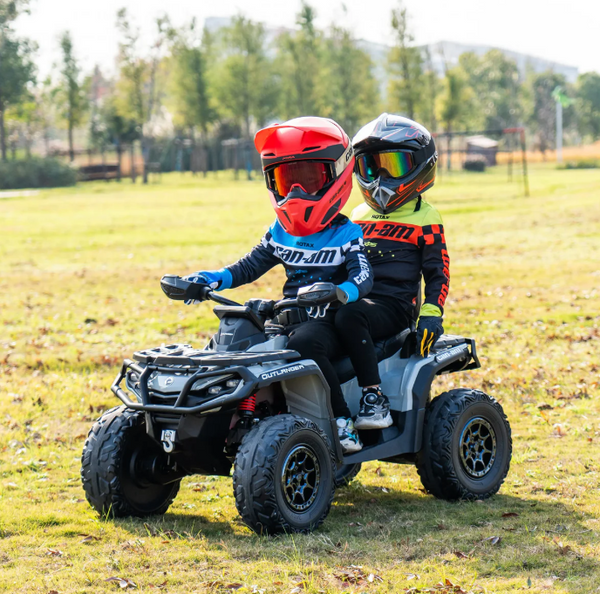 Encargo 2025 Rutas CR58 ATV Can-Am Outlander - 24 Voltios - 4 Motores - Color Arena - Llantas de Hule - Asiento de cuero - Hasta 8 Años