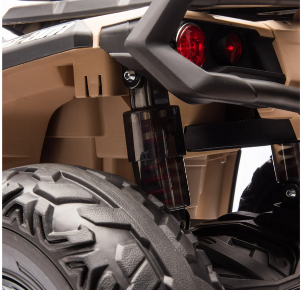 Encargo 2025 Rutas CR58 ATV Can-Am Outlander - 24 Voltios - 4 Motores - Color Arena - Llantas de Hule - Asiento de cuero - Hasta 8 Años