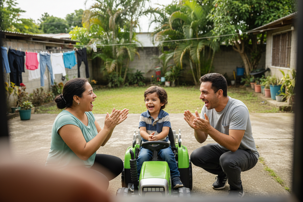 Carrito Eléctrico para niños • Tractor • Verde • 12 Voltios • Rutas Cr58 ER26
