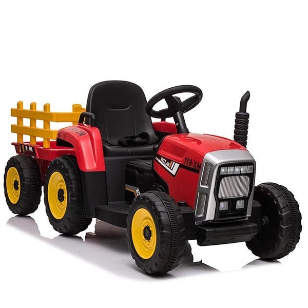 Carrito Eléctrico para niños • Tractor • Rojo • 12 Voltios • Rutas Cr58 ER26