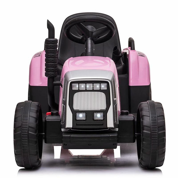 Carrito Eléctrico para niños • Tractor • Rosado • 12 Voltios • Rutas Cr58 ER26