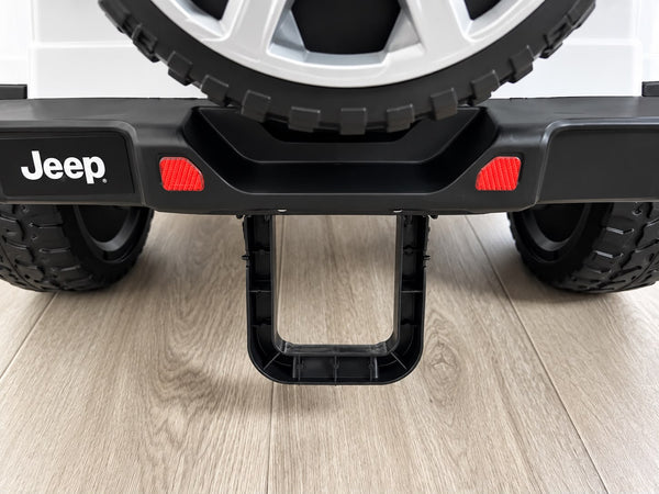Carrito Eléctrico para niños • Jeep Leyend • Blanco • 12 Voltios • Rutas Cr58 ER26