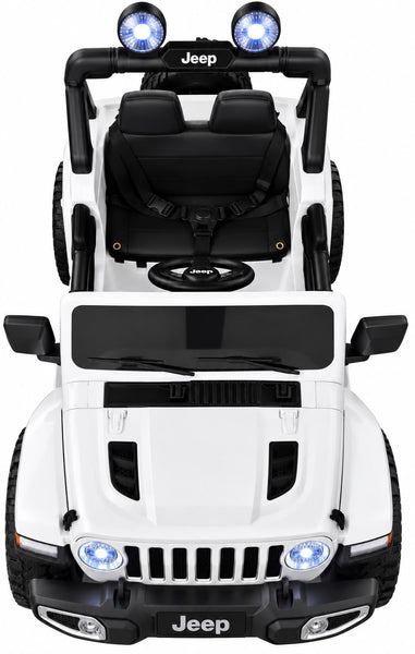 Carrito Eléctrico para niños • Jeep Leyend • Blanco • 12 Voltios • Rutas Cr58 ER26