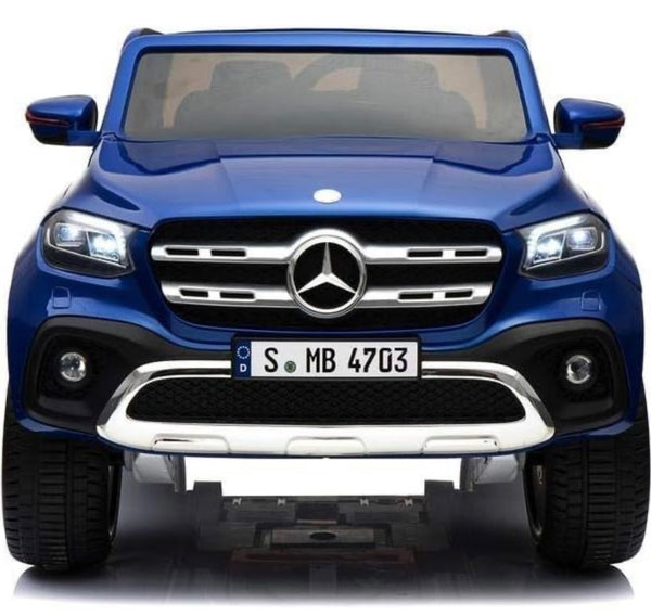 Encargo 2024 Rutas CR58 - Mercedes Benz Pick-up X-CLASS - Azul - 12v - Asientos de cuero - 4 Motores - Control Remoto - Llantas de hule - Hasta 7 Años.