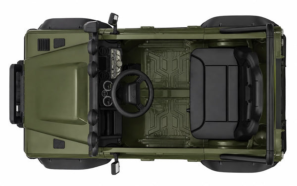 Carrito Eléctrico para niños • Land Rover Defender • Verde • 24 Voltios • Rutas Cr58 ER26