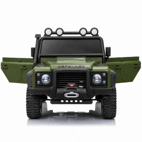 Carrito Eléctrico para niños • Land Rover Defender • Verde • 24 Voltios • Rutas Cr58 ER26