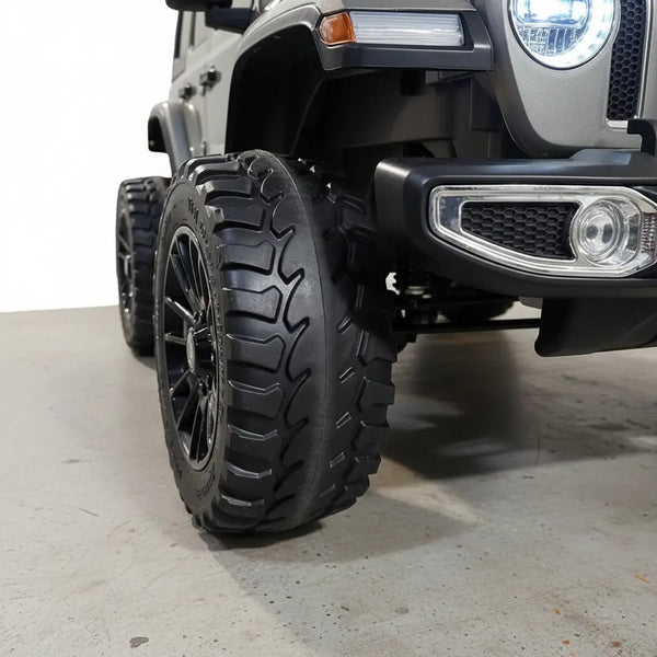 Carrito Eléctrico para niños • Jeep Leyend • Gris • 12 Voltios • Rutas Cr58 ER26