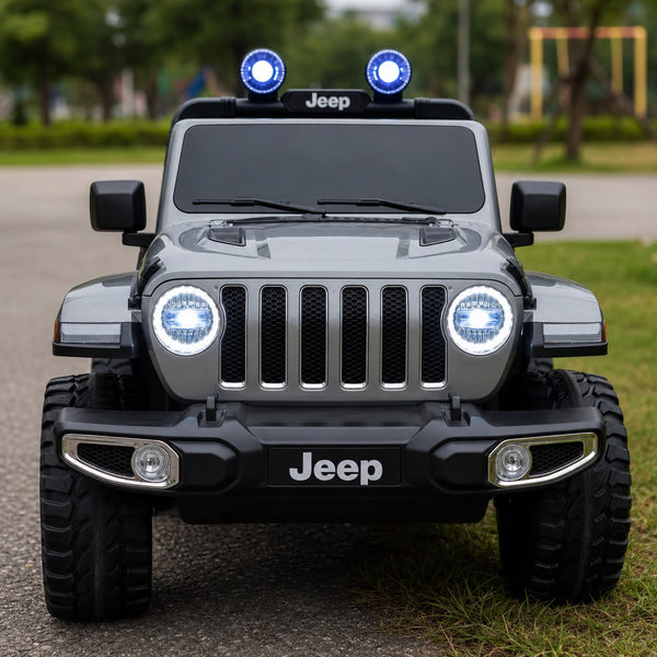 Carrito Eléctrico para niños • Jeep Leyend • Gris • 12 Voltios • Rutas Cr58 ER26
