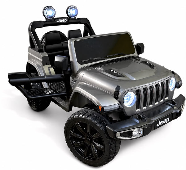 Carrito Eléctrico para niños • Jeep Leyend • Gris • 12 Voltios • Rutas Cr58 ER26