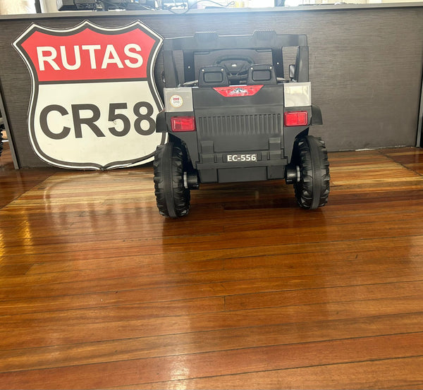 Encargo 2025 Rutas CR58 Estilo Jeep Alápi - 12 Voltios - 4 Motores - Gris - Llantas plásticas - Asiento de plástico- Control Remoto - Hasta 5 Años