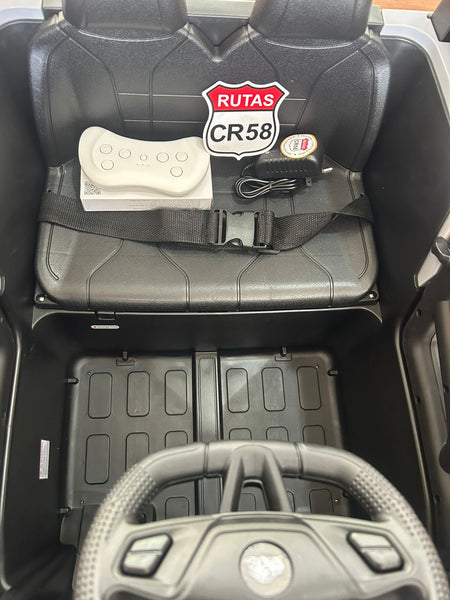 Encargo 2025 Rutas CR58 Estilo Jeep Alápi - 12 Voltios - 4 Motores - Gris - Llantas plásticas - Asiento de plástico- Control Remoto - Hasta 5 Años