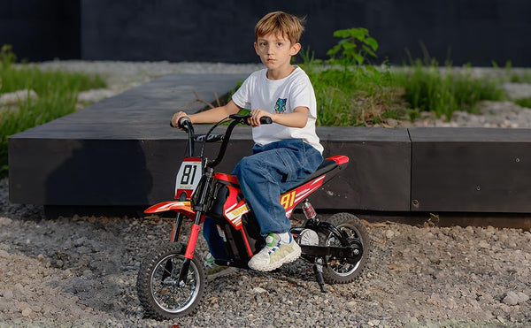 Moto Eléctrica para niños • Mx Cobra • Rojo • 24 Voltios • Rutas Cr58 ER26