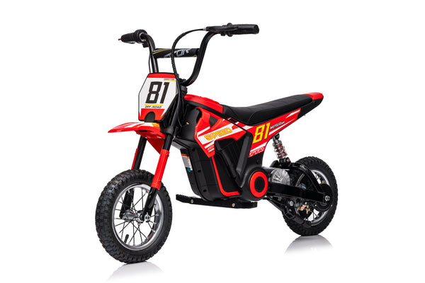 Moto Eléctrica para niños • Mx Cobra • Rojo • 24 Voltios • Rutas Cr58 ER26