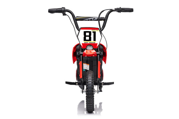 Moto Eléctrica para niños • Mx Cobra • Rojo • 24 Voltios • Rutas Cr58 ER26
