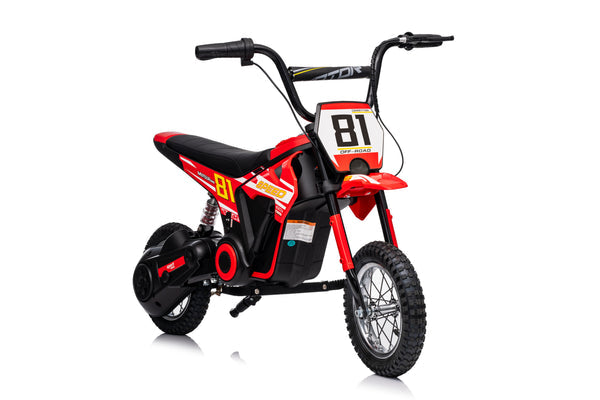 Moto Eléctrica para niños • Mx Cobra • Rojo • 24 Voltios • Rutas Cr58 ER26