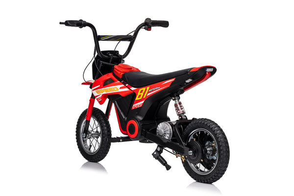 Moto Eléctrica para niños • Mx Cobra • Rojo • 24 Voltios • Rutas Cr58 ER26