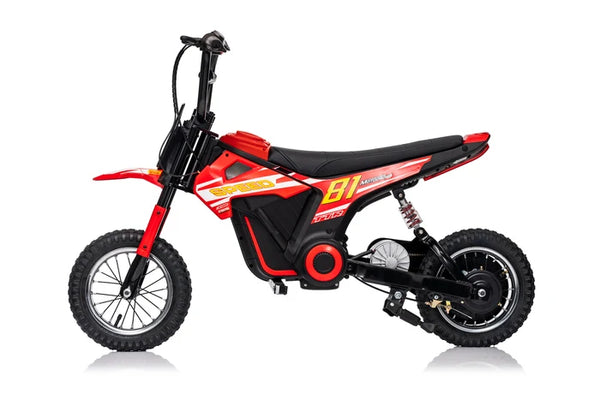 Moto Eléctrica para niños • Mx Cobra • Rojo • 24 Voltios • Rutas Cr58 ER26