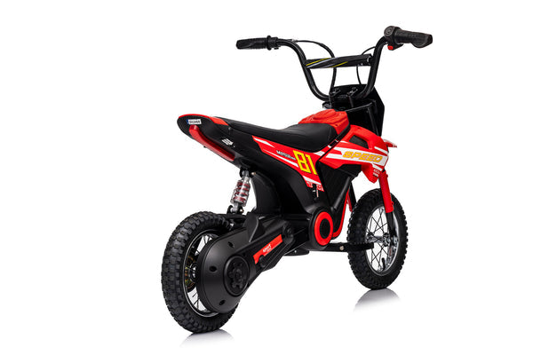 Moto Eléctrica para niños • Mx Cobra • Rojo • 24 Voltios • Rutas Cr58 ER26