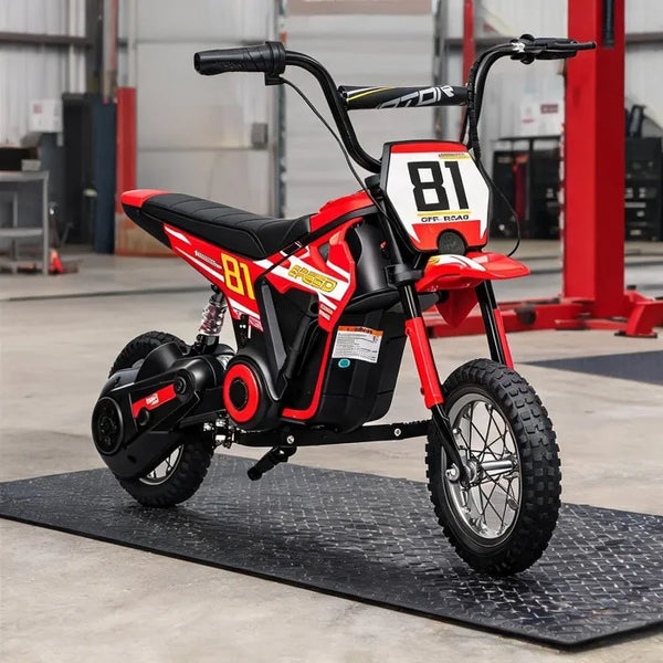 Moto Eléctrica para niños • Mx Cobra • Rojo • 24 Voltios • Rutas Cr58 ER26