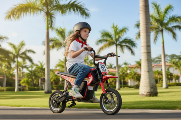 Moto Eléctrica para niños • Mx Cobra • Rojo • 24 Voltios • Rutas Cr58 ER26