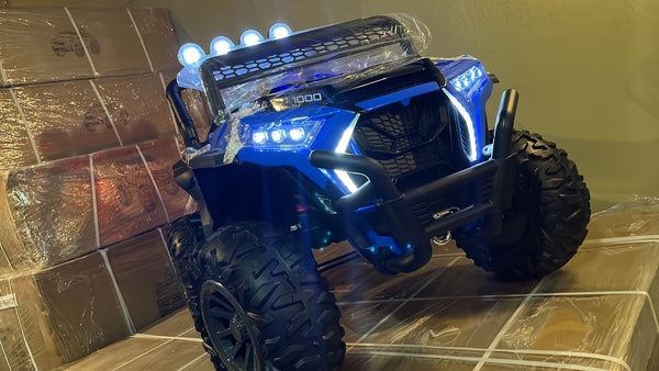 Carrito Eléctrico para niños • UTV NEL • Azul • 24 Voltios • Rutas Cr58 ER26