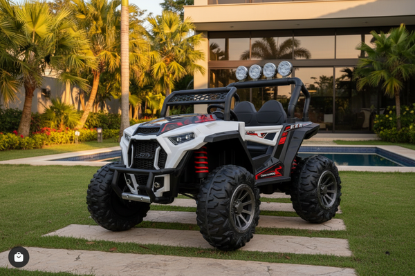 Carrito Eléctrico para niños • UTV NEL • Blanco • 24 Voltios • Rutas Cr58 ER26